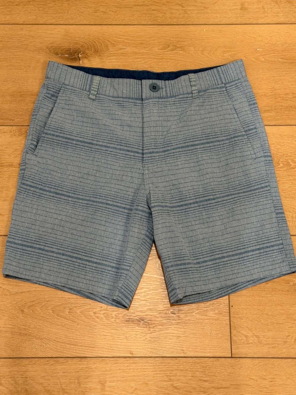 Jacks Men's Striped Light Blue Casual Shorts